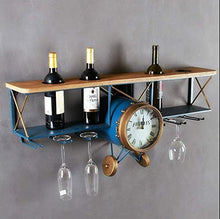 COLiJOL Portabottiglie da Vino a Parete e Porta Bicchiere da Vino, Mensola a Muro, Perfetto per Bar e Casa, 96 * 46,5 * 26,5 cm (Dimensioni: B),B