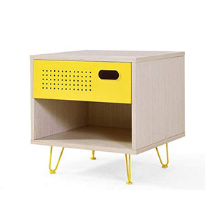 Comodino Moderno, Camera da Letto for Bambini, Elegante e Minimalista, mobili Mini Economy, portante 300KG-42X39X42CM FANJIANI