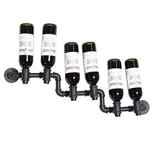 LHQ-HQ Wine Holder Wine Rack Ferro battuto a Parete Wine Rack Sicuro e Stabile Antiscivolo Holder Wine Rack Decorazione Domestica Vino Bagagli - 6 Bottiglie