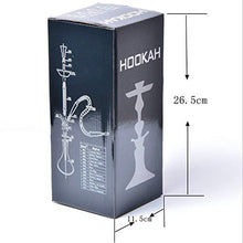 GSYH Creativo Shisha, 29CM Arabo Hookah Set Bar Doppia Fumo Tubo di Acqua per Il Partito Family Dining,Nero