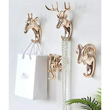 Hacoly ganci portasciugamani Placcatura in oro ganci da parete a forma per Bagno guardaroba Appendiabiti Ganci Gancio adesivo impermeabile Gancio autoadesivo(avere Unghie e vite)1 Pz-Testa di cavallo