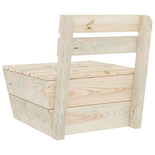 vidaXL Divano Centrale Componibile su Pallet Legno di Abete Impregnato