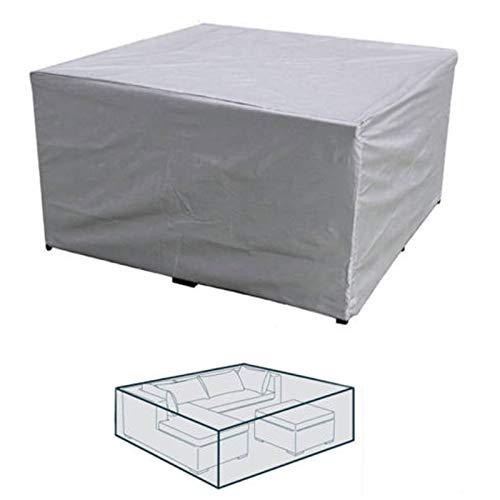 ZPFDM Copertura Set per mobili, coperture per mobili da Patio, Impermeabile 600D Heavy Duty Durevole Copertura da Tavolo per Tavolo da Pranzo all'aperto, 70,9 * 70.9 * 39,4in