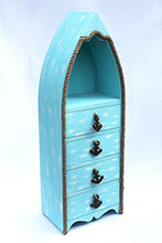 DanDiBo Comò Barca 412 Scaffale Bagno 117cm Shabby Armadio Armadio da Bagno Mobile da Bagno Scaffale (Blu)