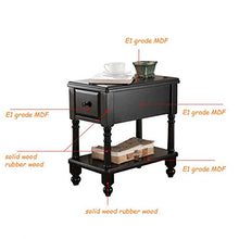 XJL Soggiorno del Comodino MDF Gambale in Legno Massello Table Table Table End Tavolo della Tavolo Lato in Legno Creativo Tavolino Tavolo Piccolo Tavolino con 1 Cassetto (Color : Style A)