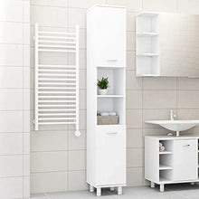 vidaXL Armadio da Bagno Bianco 30x30x179 cm in Truciolato