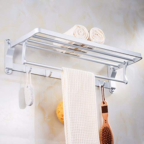 MBYW Portasciugamani Moderno Minimalista Portasciugamani Elegante per Il Bagno di Moda Scaffale portasciugamani da Bagno in Alluminio con mensola portasciugamani  Adatto per Bagno,Cucina, Ufficio