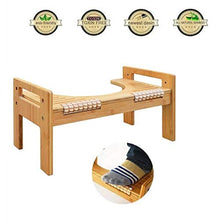 DonLucancy Sgabello per WC regolabile in bambù – Non Slip Bathroom Sit Squatty Toilet Potty Sgabello sgabello sgabello sgabello sedia poggiapiedi