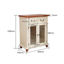 GFBVC Credenza Buffet Credenza, Cucina Governo di immagazzinaggio, Consolle Credenza con cassetto, Ingresso e Dining Room Furniture (Color : White, Size : 80x45x100cm)