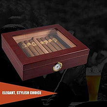 XZJJZ Cigar Humidor Cigar Box Portatile - Trasparente Glass Window Tenuta buona generalità Forte Wear