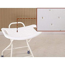 JTKDL Sgabello da Doccia Bagno Home Sgabello da Bagno Pieghevole per Donna Incinta Plastica Spessa Bianca per Adulti