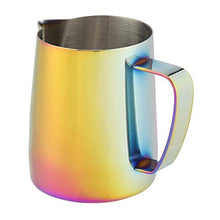 Rockyin 350mL Acciaio Inossidabile Tazza di caffè della Tazza Bella della Schiuma di Latte Brocca for Latte Art di Sette Colori