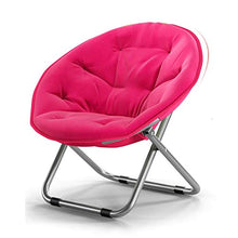 Sedia pieghevole leggera e durevole Sedia Moon pieghevole / Costruzione leggera Tempo libero Cuscino imbottito oversize Comodo Cuscino confortevole Salotto Camera da letto Mobili da giardino Sedile