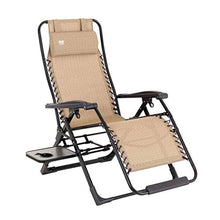 Sedia a sdraio pieghevole reclinabile da giardino con gambe reclinabili e schienale reclinabile.