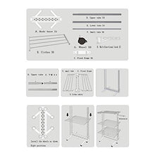Hjypmjj Portasciugamani da Terra,Multifunzionale 3 livelli Pieghevole Regolabile Porta asciugamani,Rotelle girevoli con freno,Salvaspazio/bianca / 1480x760x1440mm