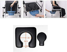 Goccia Braccio da Toilette con Sedile e Schienale Imbottiti, Goccia Le Armi for Un Facile trasferimento, Stand Alone Bed Side Commode e Over The Commode igienici
