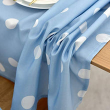 WSJIABIN Tovaglia per Decorazioni per la casa Tovaglia nordica Semplice Moderna Tessuto in Cotone Lino Piccoli Punti Blu freschi tovaglia da tè Impermeabile