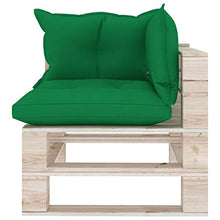 SKM Set Divani da Giardino Pallet 7 pz con Cuscini in Legno di Pino (157.2kg)