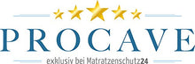 PROCAVE - Coprimaterasso in spugna, senza imbottitura, Matratzen-Höhe 16-22cm, 90 x 190 cm