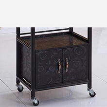 YIN YIN Carrello per Ripiani Carrello for scaffali, cremagliera in lamiera ad Alta densità Carrello for Salone di Bellezza con Ampio Spazio for Capelli, 2 Colori, 50X33X84CM Carrello a rulli