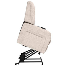 vidaXL Poltrona Alzapersona Elettrica Reclinabile Regolabile con Braccioli Imbottita Morbida Elegante Sedia Relax Poltroncina Crema in Similpelle