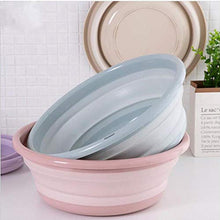 1PC Outdoor Pieghevole Lavabo Pieghevole Benna Contenitore Portatile Bacino Pieghevole del Silicone lavabo Accessori per Il Bagno, Grande Blu