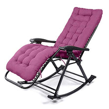 DGHJK Sedia Relax per Esterni Zero Gravity Sedia reclinabile da Giardino Regolabile con Pad in Cotone Antiscivolo Comodo carico Massimo Traspirante 150 kg