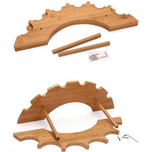 ZfgG Wine Rack 6 Bottiglie Controsoffitto Wine Rack Holder Storage Display Mensole Di Bambù