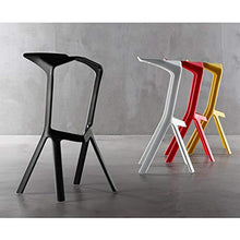 TopJiä Leggero Portatile Bar Seggiolone,Alta qualità Pp Plastica Sgabelli da Bar con Poggiapiedi,personalità Seggiola da Bar,per Caffetterie,Bar,Club,Bar,Balcone,Sedia,Sgabello