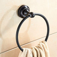 BigBig Home - Portasciugamani da Parete Realizzato in Ottone, con Finitura in Bronzo lucidato a Olio, per Vari Usi in WC e Cucina Towel Ring