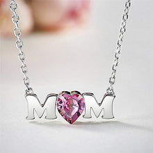 Baoxiaohed Collana in Argento Sterling, Collana Cuore in Stile Moda Argento Sterling 925, Adatta per La Festa della Mamma, Regali di Anniversario E Regali di Compleanno