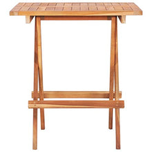 FAMIROSA Tavolo da Bistrot Pieghevole 60x60x65 cm in Massello di Teak-8996