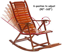 Reclinabili Bamboo Sedia a Dondolo Bambino Sedia Pieghevole per Adulti Casa Poltrona Sedia Cool Sedie Fretta Sedia anziana Pranzo Pranzo Pranzo Sedia