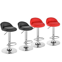 FYLYHWY 2pcs Cuoio Bar Sedile Girevole Bar Cucina Sgabelli Sedia Regolabile Pranzo contatore Nero/Rosso Spedizione Veloce (Color : 2pcs Red)