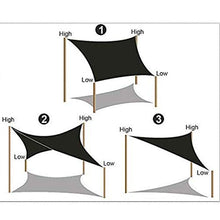 TRITTHOCKER Triangolo 5x5x7 Tenda a Vela, Panno di Oxford baldacchino Impermeabile, tettoia Esterna, Adatto a terrazza con Giardino all'aperto,Verde