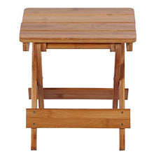 Sgabello quadrato in bambù Sgabello portatile Sgabello ecologico, bordo liscio per uso domestico portatile per camera da letto del bagno