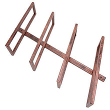 zhoul Portabottiglie da parete rustico, portabottiglie per vino Portabottiglie per vino Mensola per sala da pranzo domestica Decorazione per cucina domestica(4 bottiglie di bronzo)