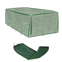 Giardino di copertura di mobili di protezione rettangolare in poliestere verde Meteo impermeabile resistente per Outdoor Patio 213 * 132 * 74 centimetri