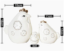 Yubingqin Decorazione del Mobile del Vino Ceramica Creativa Tre Gioielli di Pollo di Famiglia