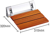 LXLAMP Sgabello Doccia Antiscivolo Regolabile in Altezza Sedile for Doccia A Parete, Sgabello for Doccia Pieghevole Sedia for Doccia Pieghevole Antiscivolo in Legno Massello for Disabili
