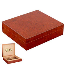 DPLQX sigari armadi Humidor per sigari, sigari armadi Humidor per sigari Piccole Dimensioni Viaggio humidor per sigari ammezzati Facile da Portare in Giro,Brown_240x215x63mm/9x8x2in
