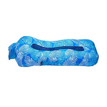BANGSUN Divano gonfiabile | Divano ad aria per sdraio ideale per giardino, colore: blu foglia