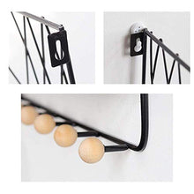 RCLD Una partizione Creativo casa Decorazione della Parete di stoccaggio Appendiabiti Alta qualità Materiali Semplice Nordic battuto Griglia mensola Liscia Superficie del CD Ferro Legno