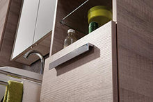 FACKELMANN A- Vero HS 35x179x31,5 Eiche 2Türe, Armadio Alto (2 x Ante), Corpo e Parte Anteriore Effetto Rovere Grigio, Singolo, Breite 35 cm-Anschlag frei wählbar, 16 unità