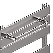 Handy linear 375 - Portasciugamani, si fissa direttamente sul radiatore scaldasalviette a fasce (tubi piatti) - cromato
