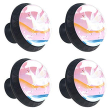Unicorno del fumetto 4 PCS Pomelli per Porta, Pomolo per Mobile, Pomelli per Mobili con Viti, Maniglia per Armadietto, Pomelli per Porta, Pomelli per Cassetti per Porta, Armadio, Cassetto e Credenza