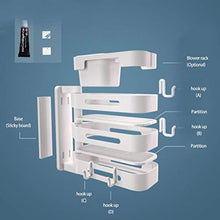 Desire Sky - Mensola triangolare girevole a 3 strati da parete, organizer multifunzione per cucina, bagno