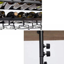 YWYW Portabottiglie per Vino Bar KTV Espositore per Vino da Appendere Portabicchieri Creativo a Doppio Bicchiere per Uso Domestico Portabicchieri a Testa in Giù (Dimensioni: L120 * W30CM)