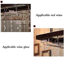 Classico Hanging Wine Holder soffitto Hanging Wine Bottle Holder Altezza regolabile supporto di vetro di vino di legno Builtin trasparente Bottiglia Acrilico Organizzatore e Calici sci specialmente ad