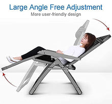 PAKUES-QO Pieghevole Zero Gravity Lettino da Sole Sedia reclinabile Extra Larga, Sedia da Salotto Regolabile da Patio, Poltrona da Giardino Portatile da Esterno